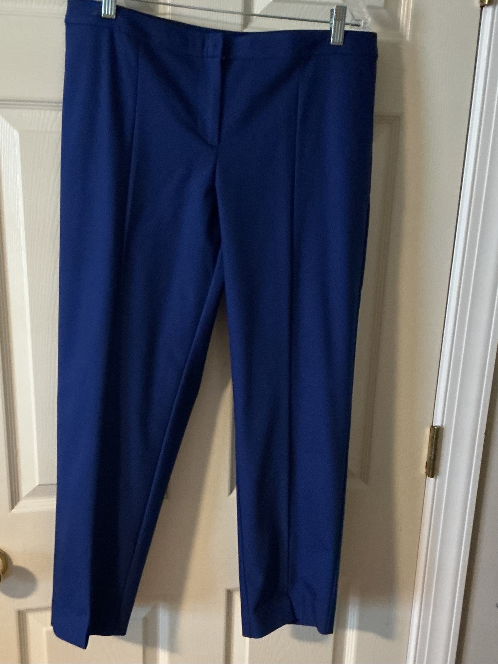 St. John Royal Blue Straight-Leg Trousers